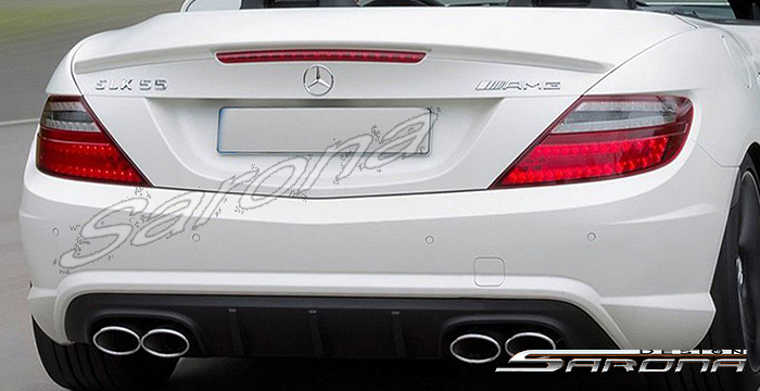 Custom Mercedes SLK  Convertible Rear Bumper (2012 - 2015) - $690.00 (Part #MB-089-RB)